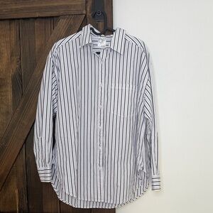 Offline by Aerie Boyfriend Fit Striped Button Down Blouse
